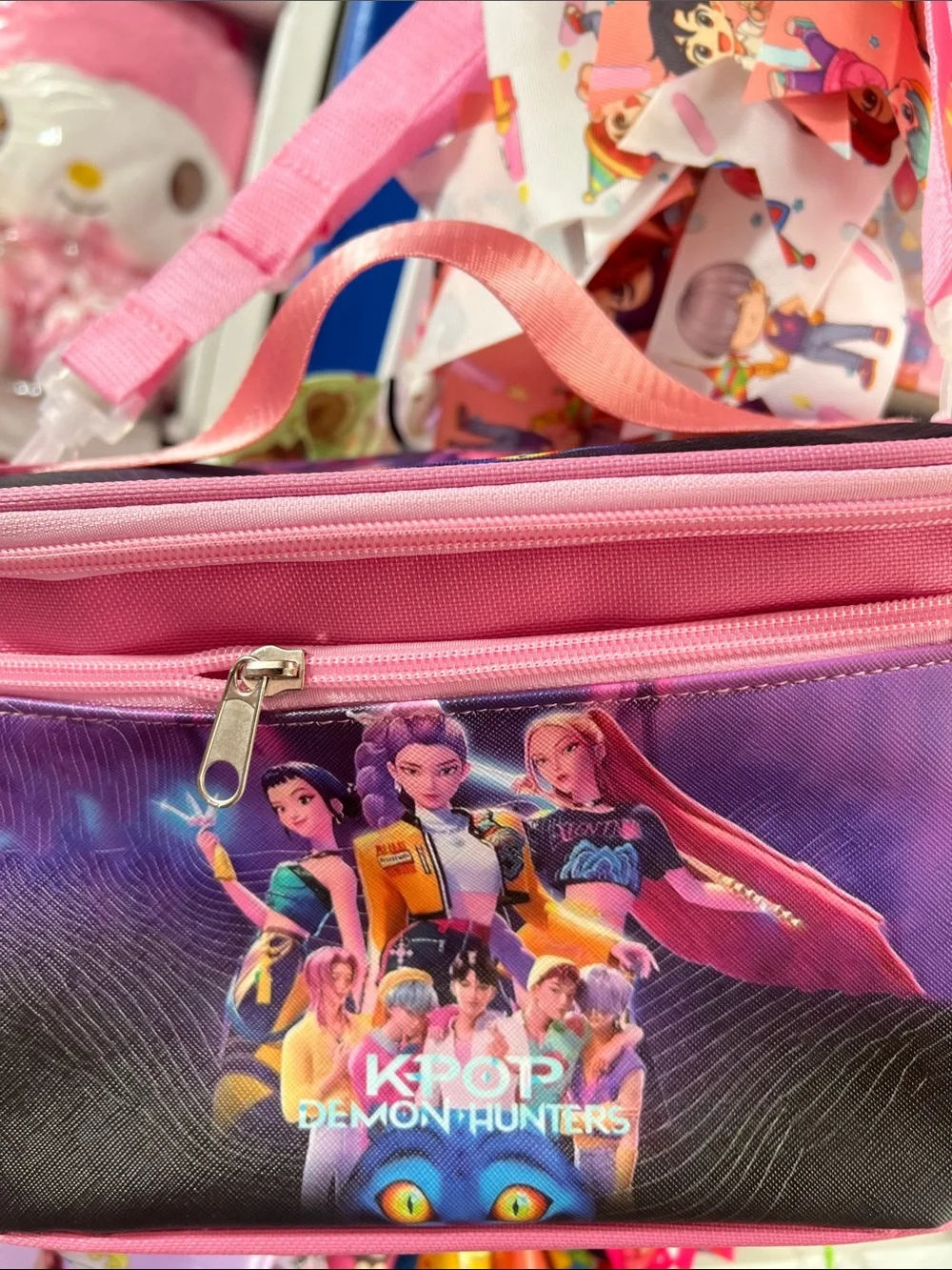 K-Pop Demon Hunters Pink Kids Crossbody Bags lunch Pack